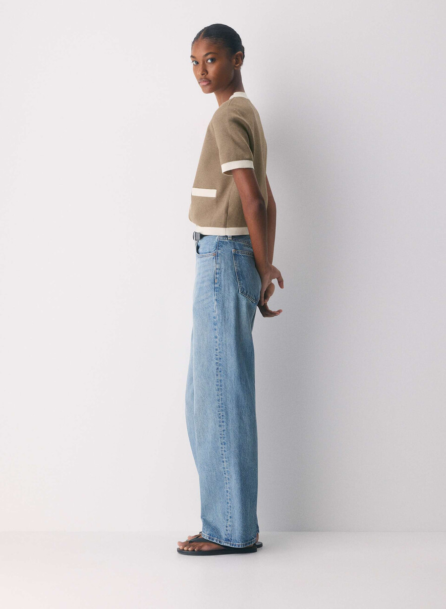 approach shortsleeve cardigan - wonder yarn hthr foli bwnmtte prl