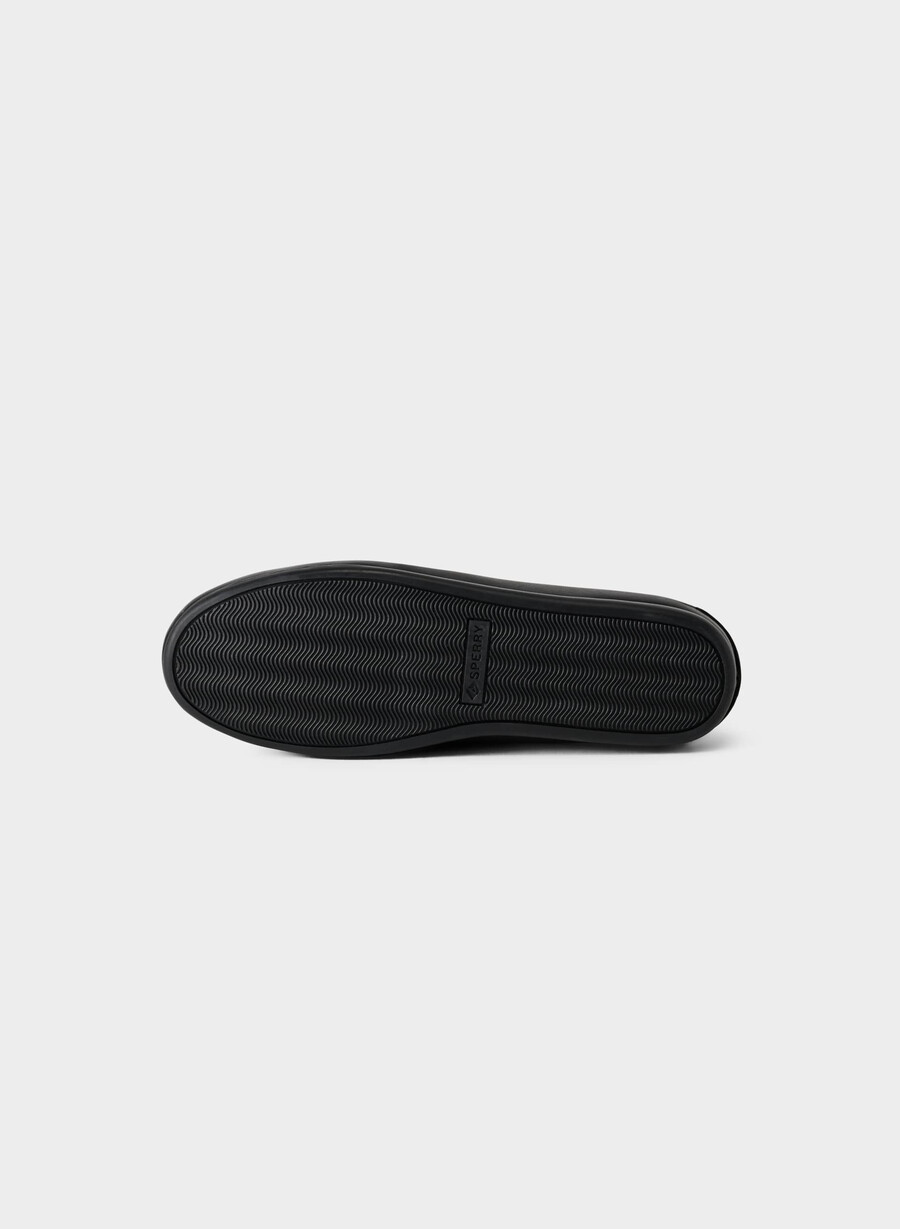 sperry x aritzia slim boat shoe - smooth leather black