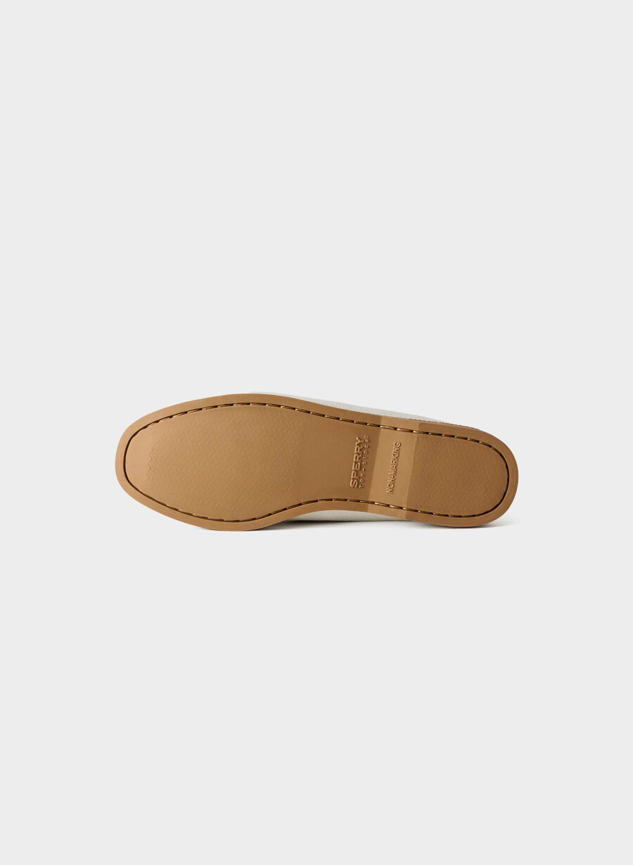 sperry x aritzia ao boat shoe - smooth leather halo white