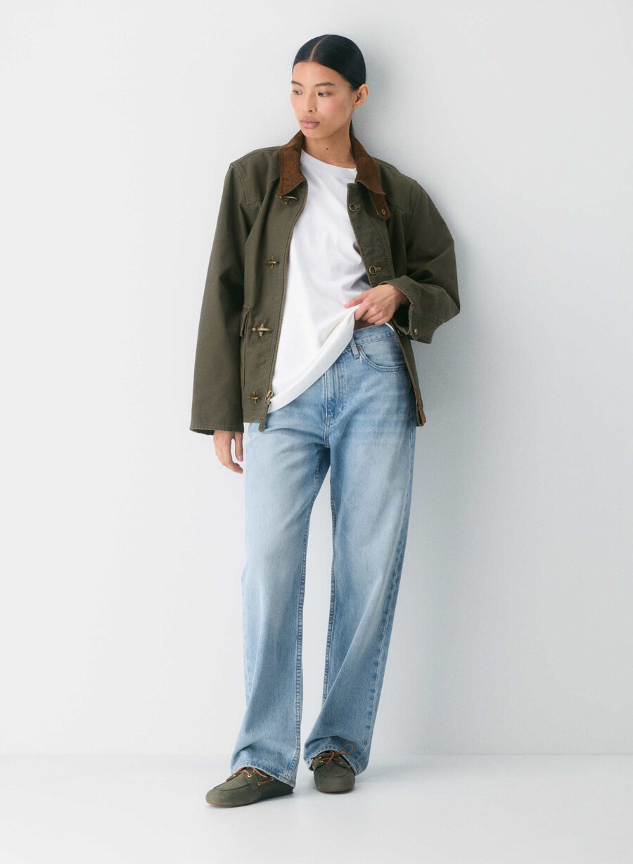 sperry x aritzia slim boat shoe - nubuck leather dk willow green