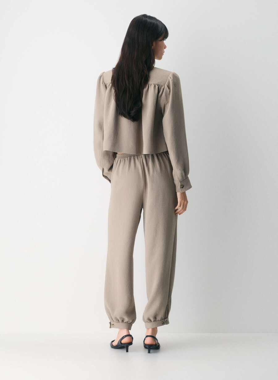 saffron pant - crepette nomad taupe