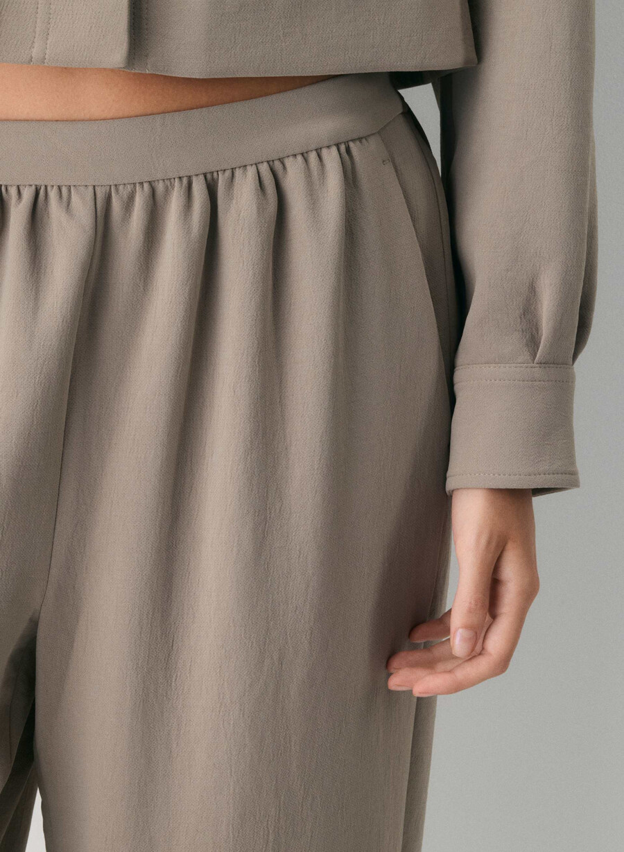 saffron pant - crepette nomad taupe