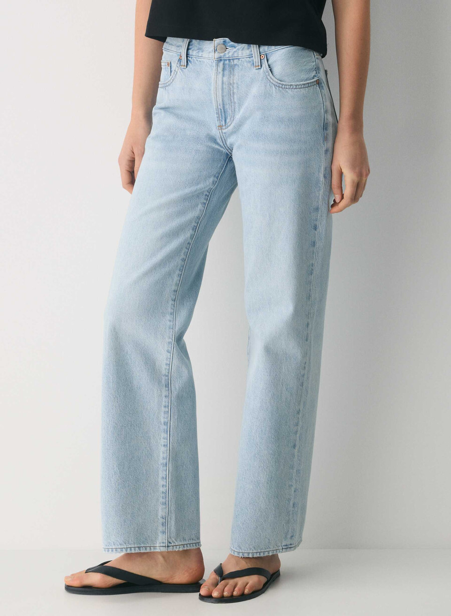 denim forum the farrah lo-rise wide jean 15 yrs brl thr bleu