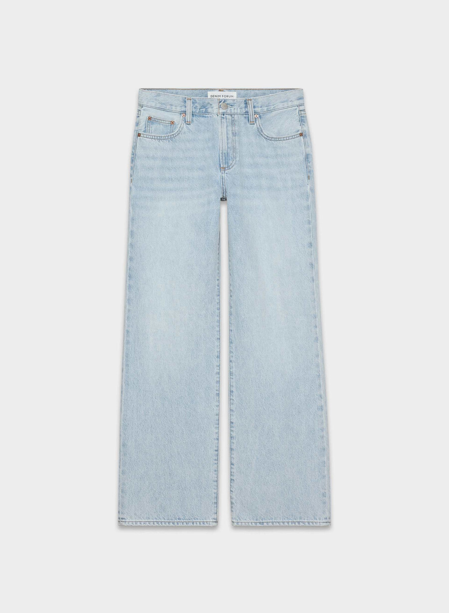 denim forum the farrah lo-rise wide jean 15 yrs brl thr bleu