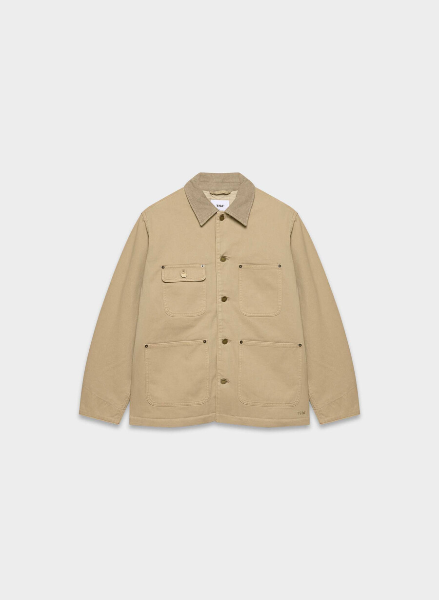 barnett chore jacket tan khaki
