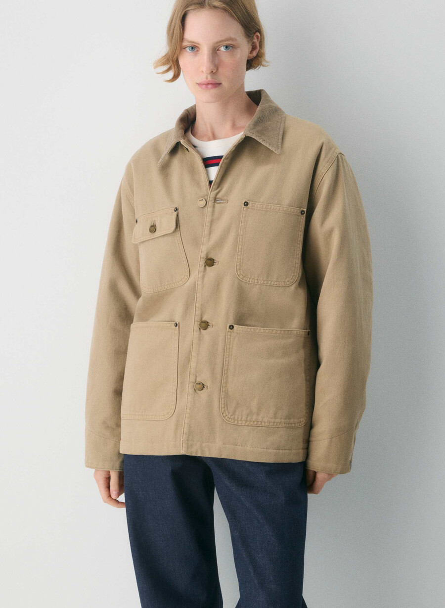barnett chore jacket no-stress medium blu