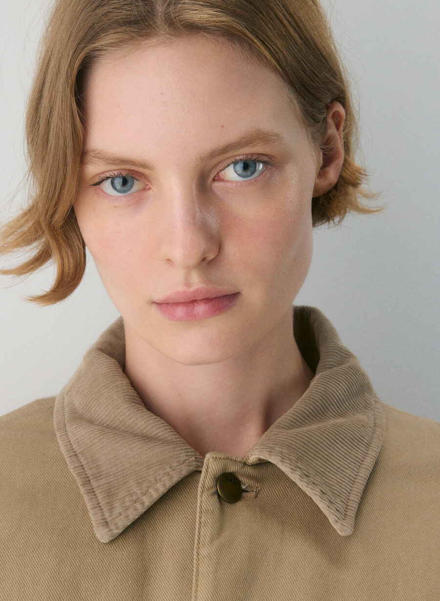barnett chore jacket vintage tan khaki