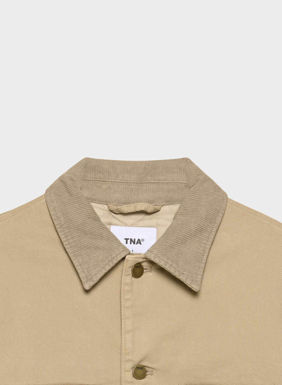 barnett chore jacket vintage tan khaki