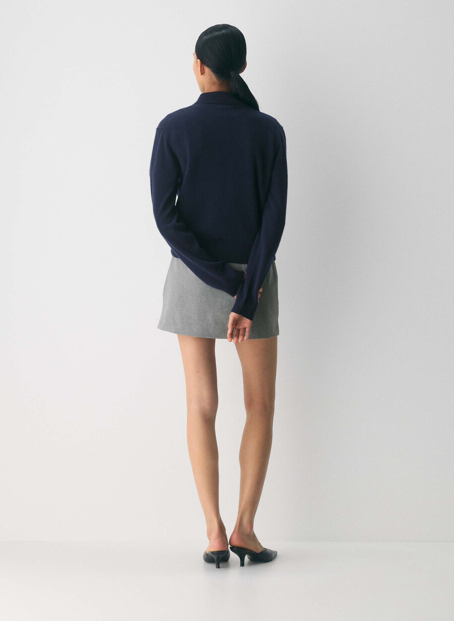 bare cashmere provenance polo longsleeve admiral