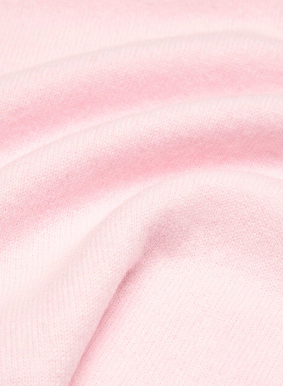 bare cashmere provenance polo longsleeve villa pink