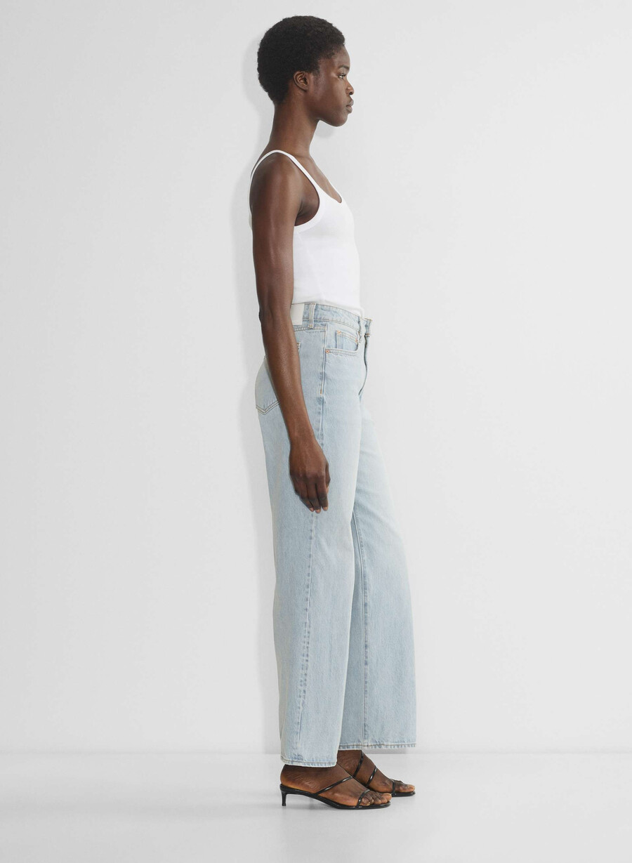 denim forum the farrah curve-fit hi-rise wide jean 15 yrs brl thr bleu