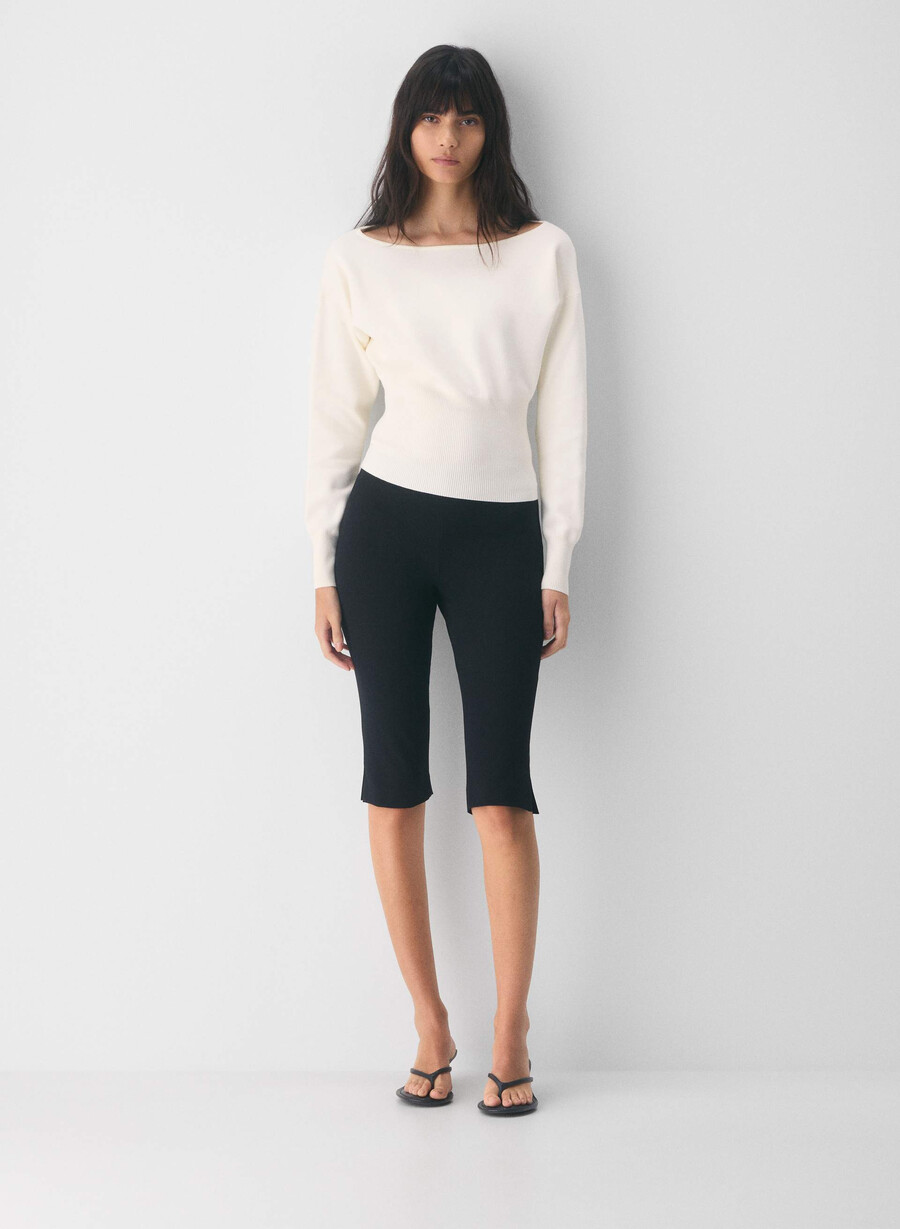 crescendo sweater - wonder yarn villa blue