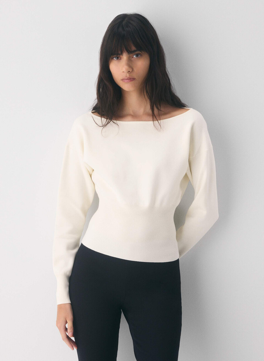 crescendo sweater - wonder yarn heather chrome