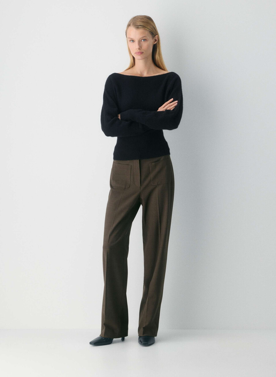 tailor pant - twill merle chk cl tph chr