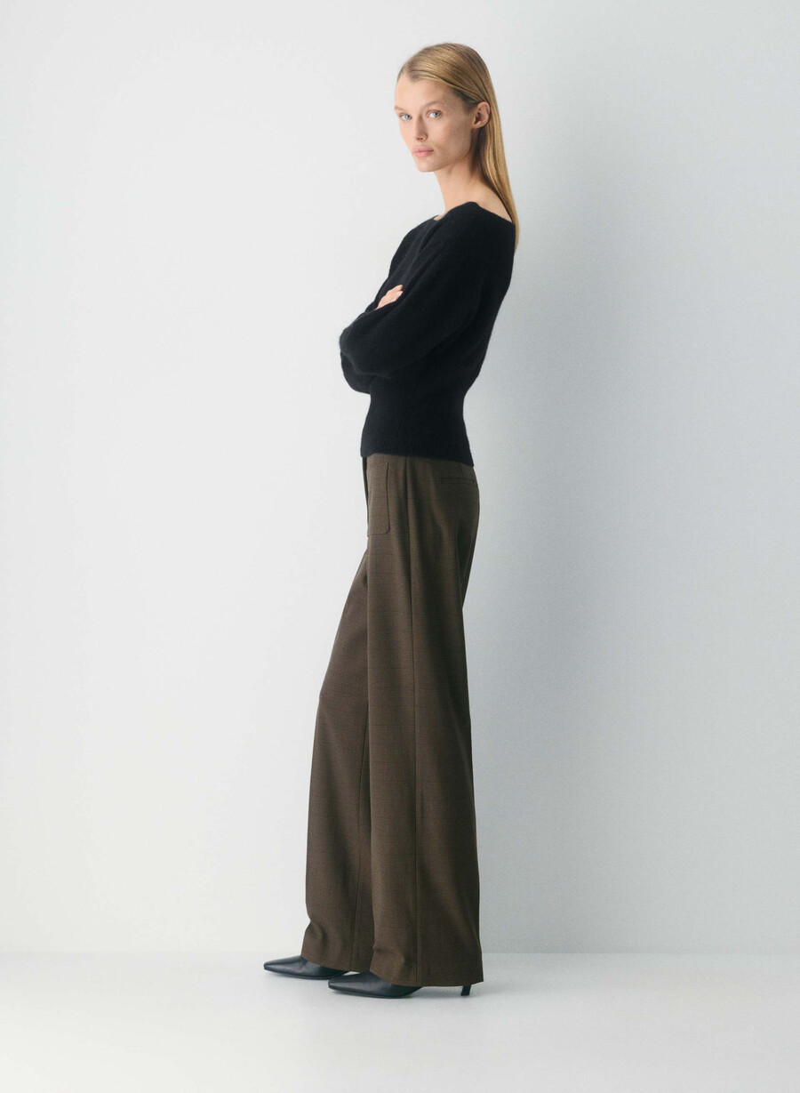 tailor pant - twill merle chk cl tph chr