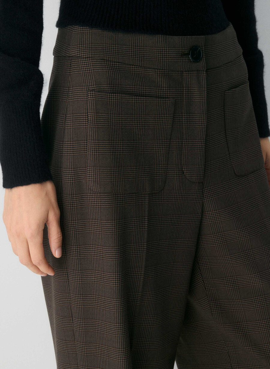 tailor pant - twill merle chk cl tph chr