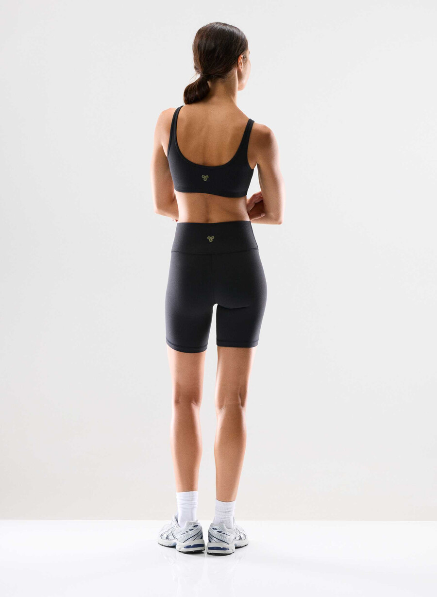life rib mini bra top black