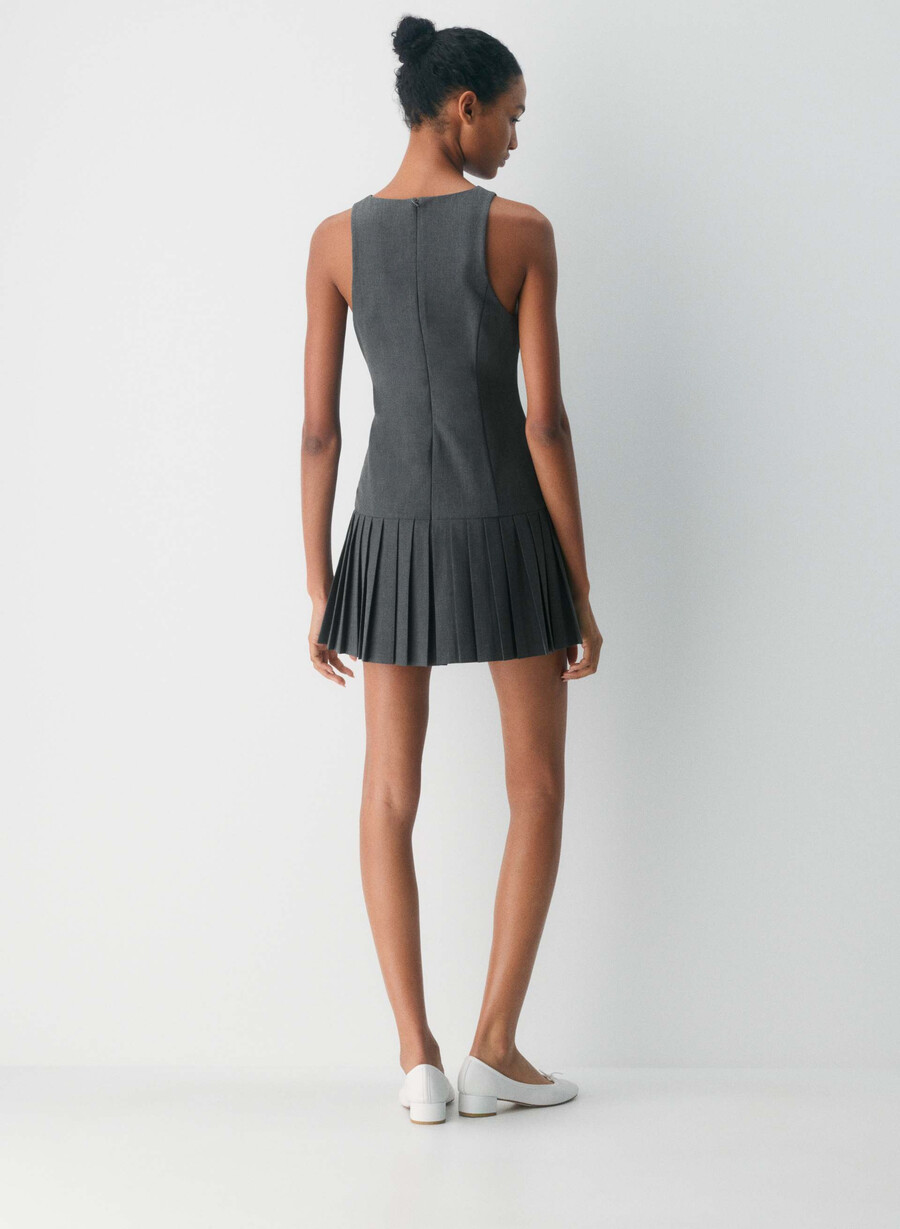 bridle dress heather charcoal