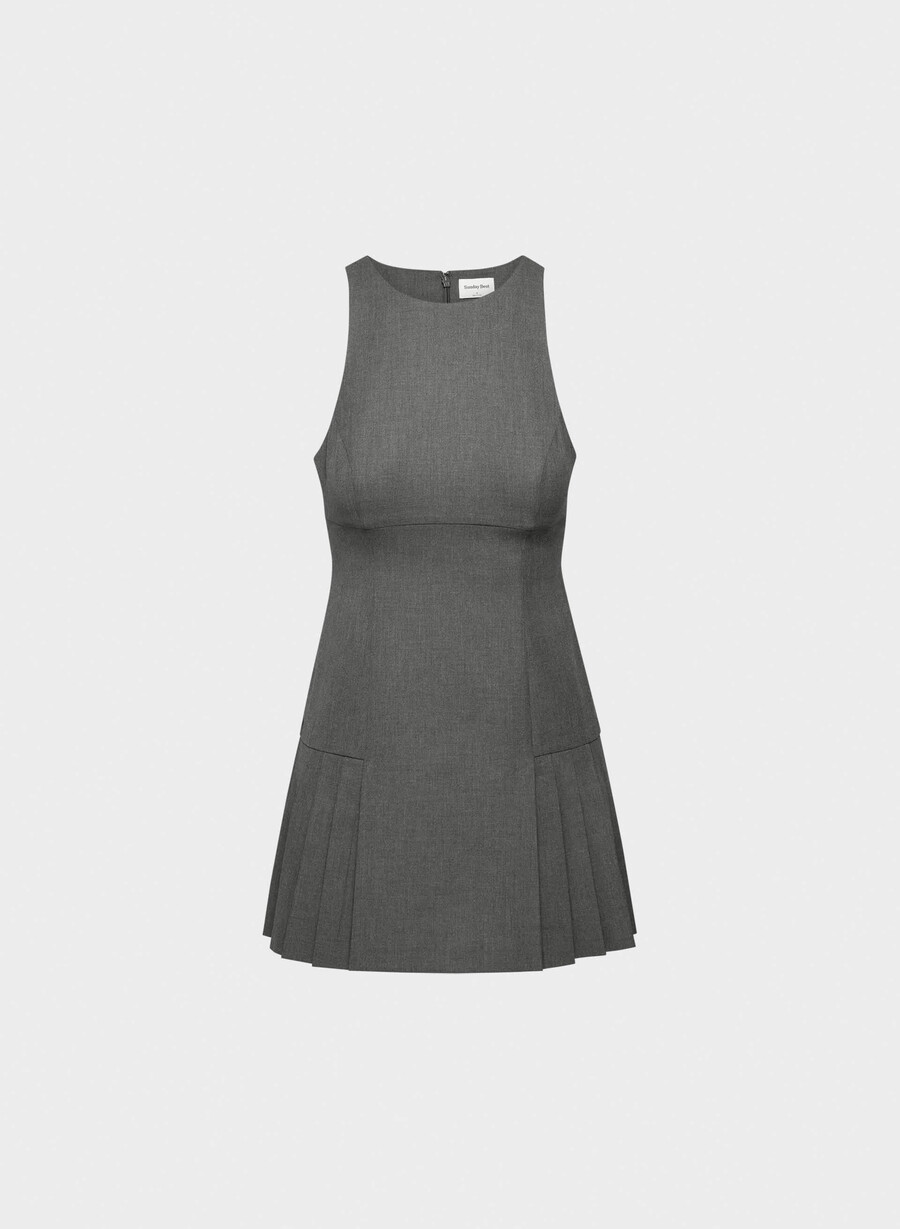 bridle dress heather charcoal