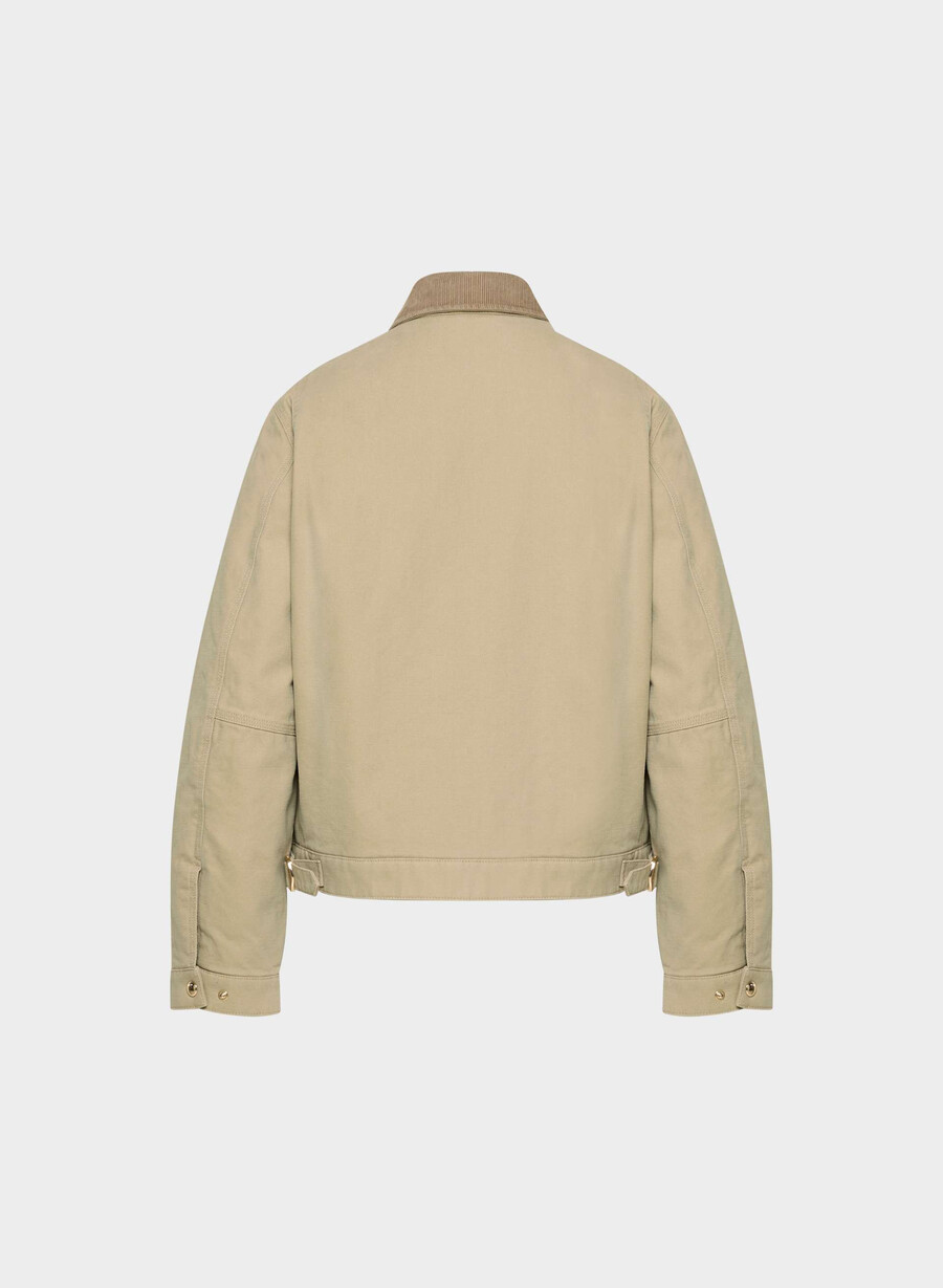 barkley hip workwear jacket tan khaki