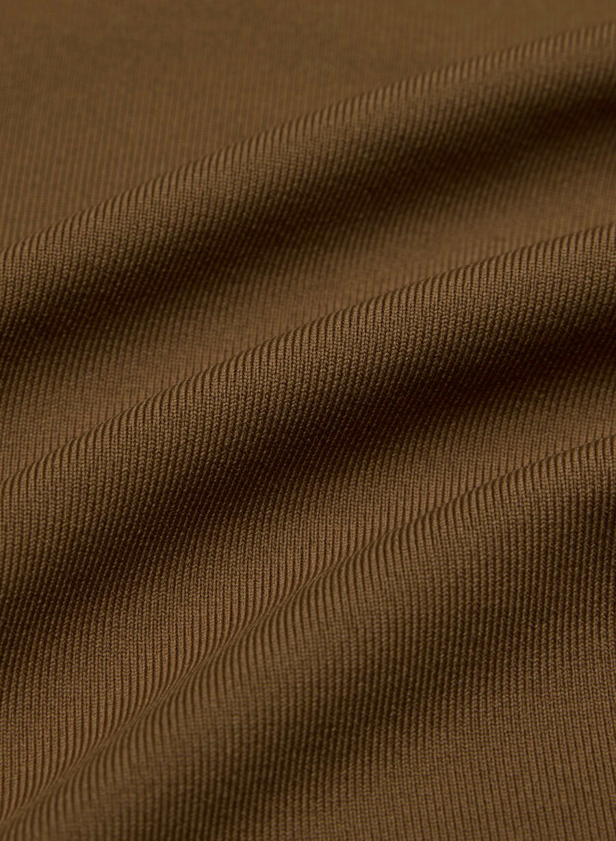 original contour lyric mockneck chocolatier brown