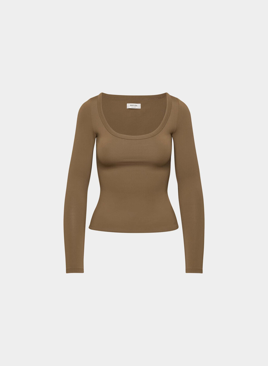 original contour archer longsleeve cello brown