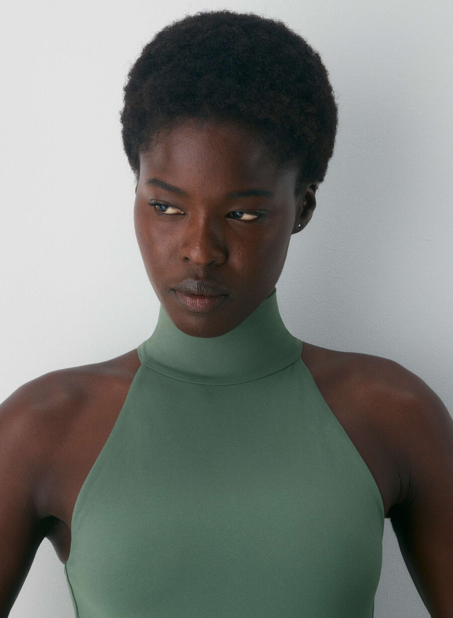 original contour lychee halter top cello brown