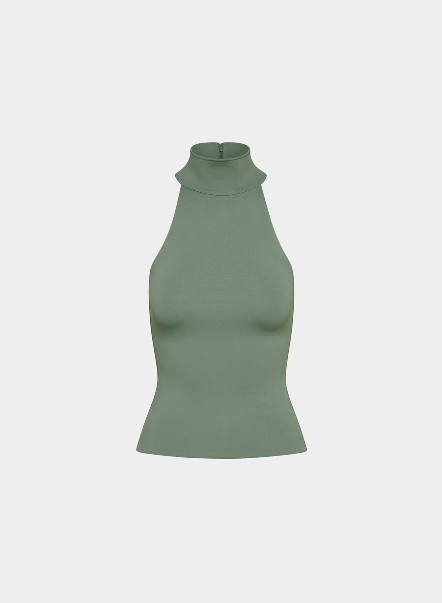 original contour lychee halter top cello brown