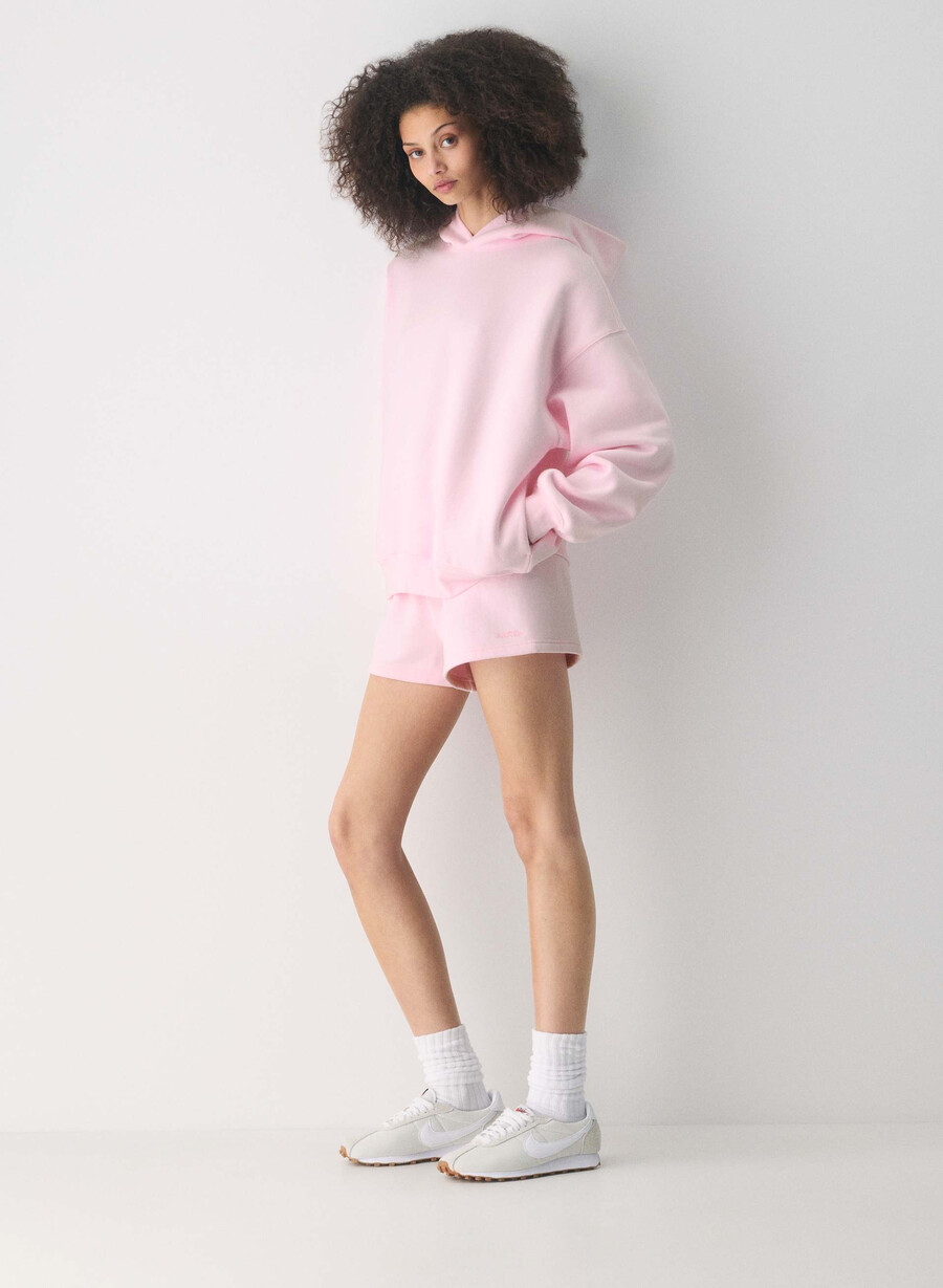 cozy sweatfleece mega hoodie villa pink