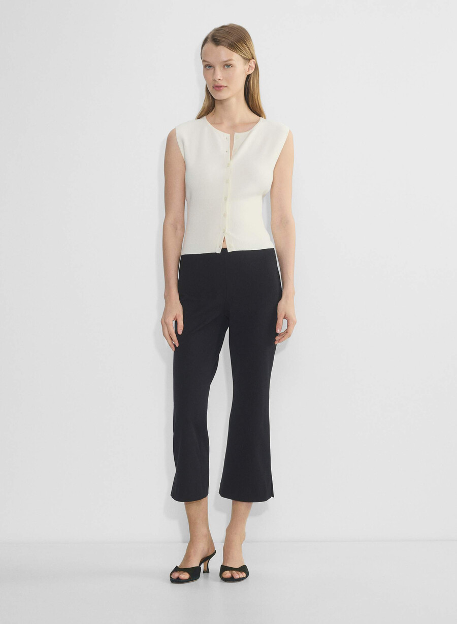 golightly sleeveless cardigan - wonder yarn light birch