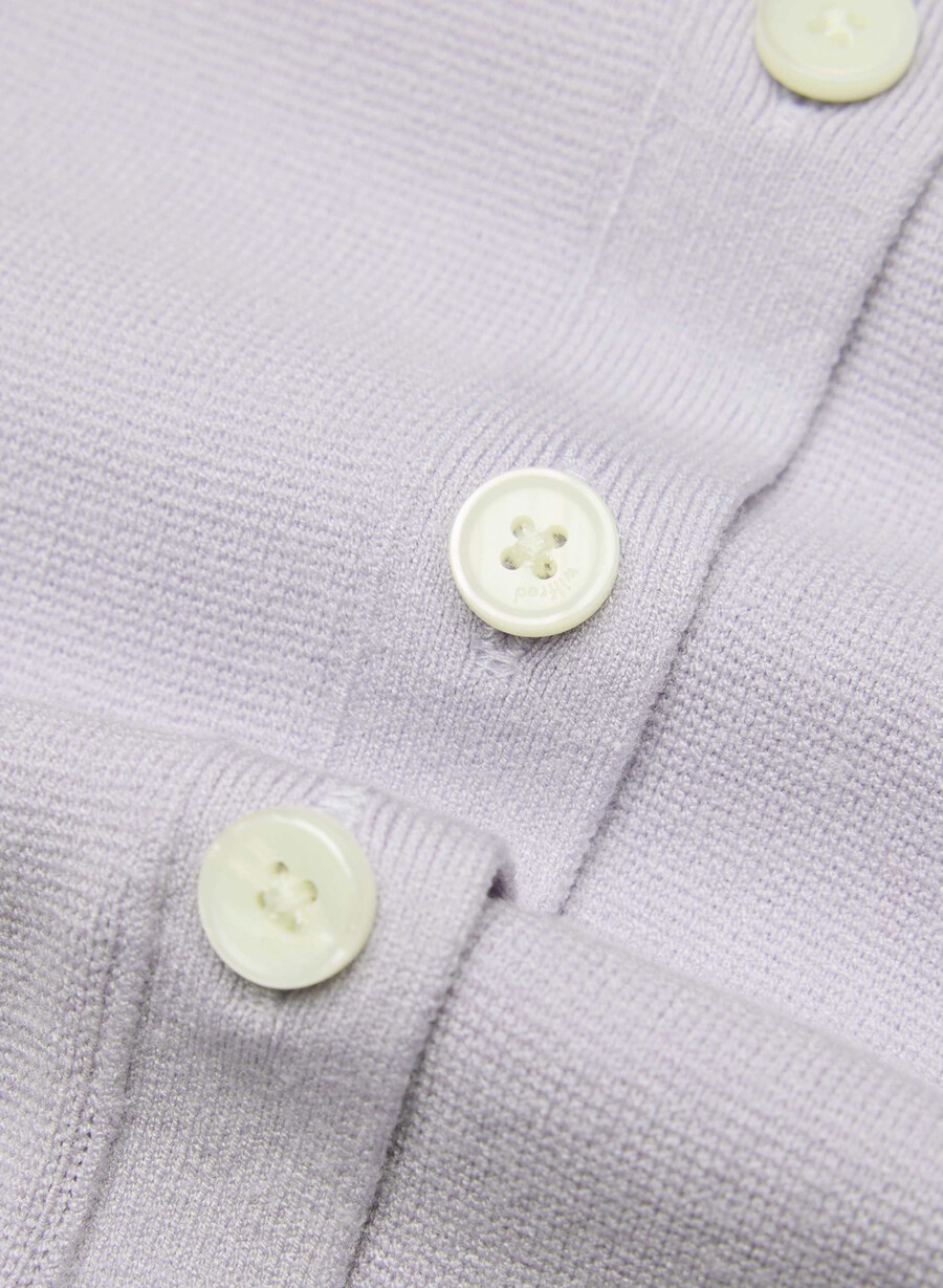 golightly sleeveless cardigan - wonder yarn wildflower lilac