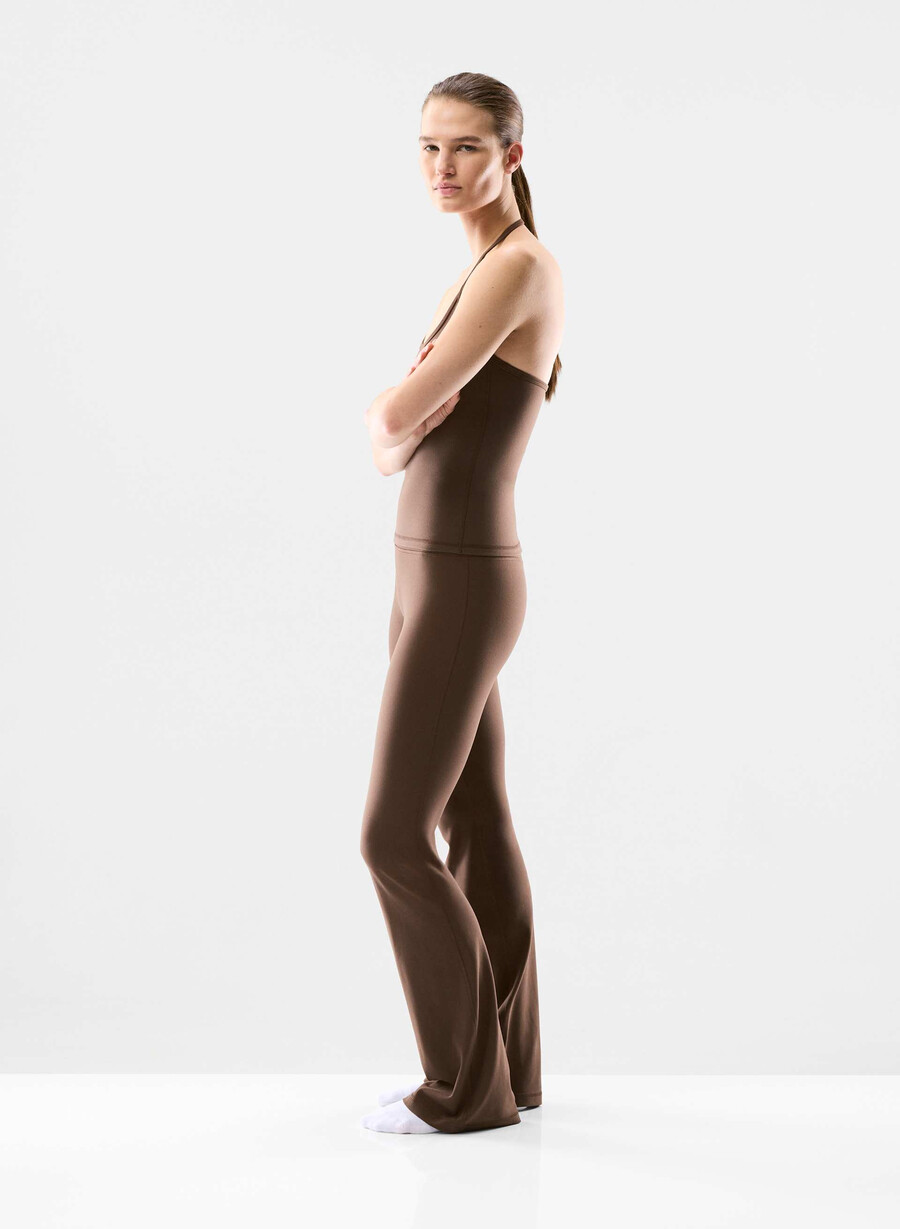 butter cheeky infinite hi flare 32 legging rich mocha brown