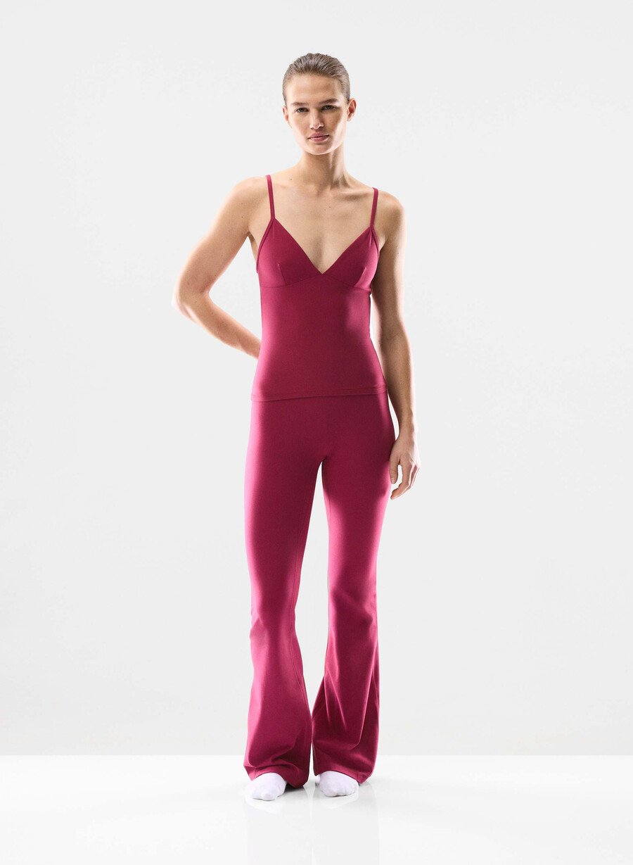 butter cheeky infinite hi flare 32 legging juicy rose
