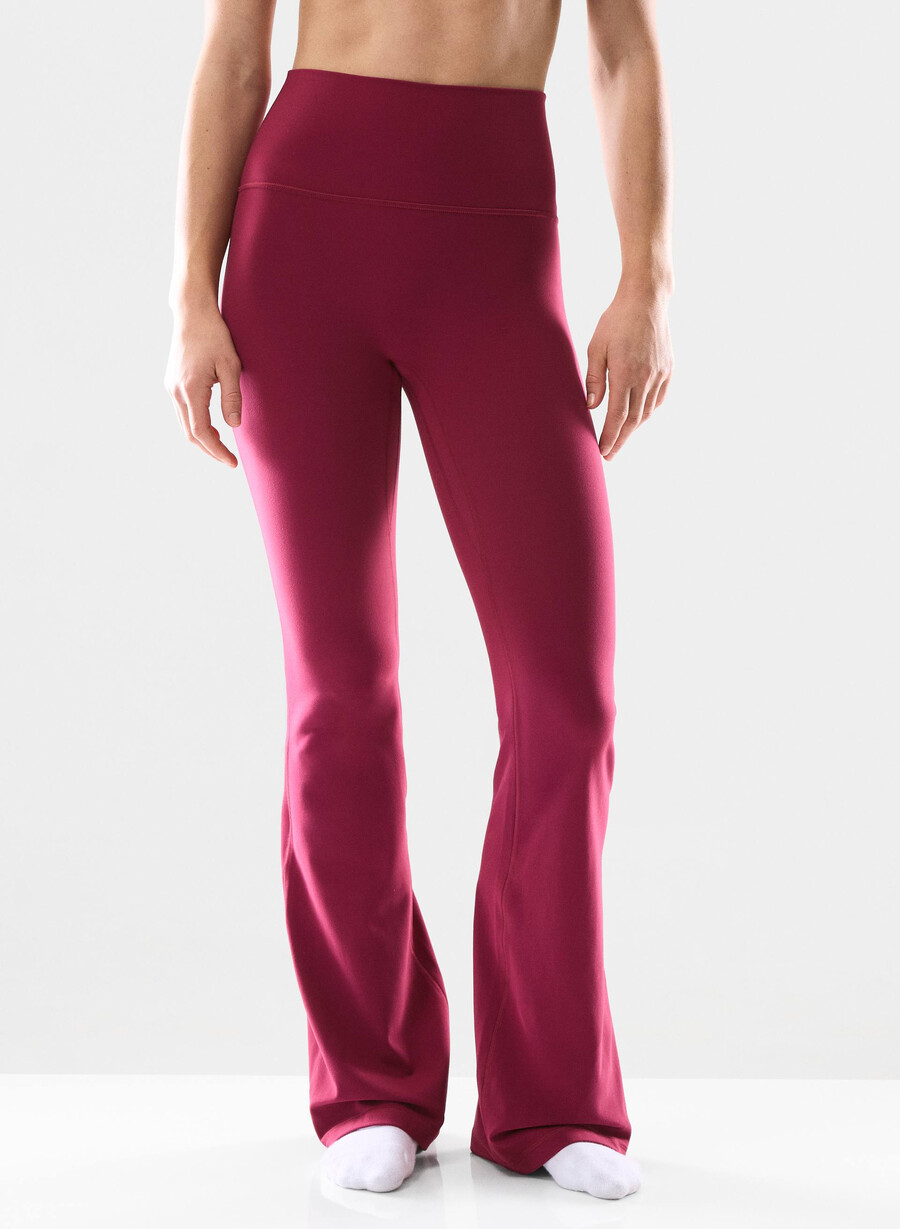 butter cheeky infinite hi flare 32 legging juicy rose