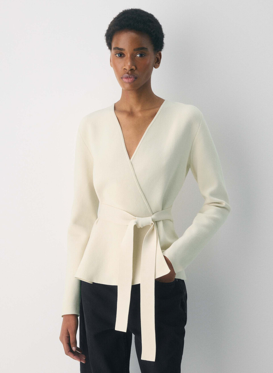 commuter cardigan - wonder yarn birch