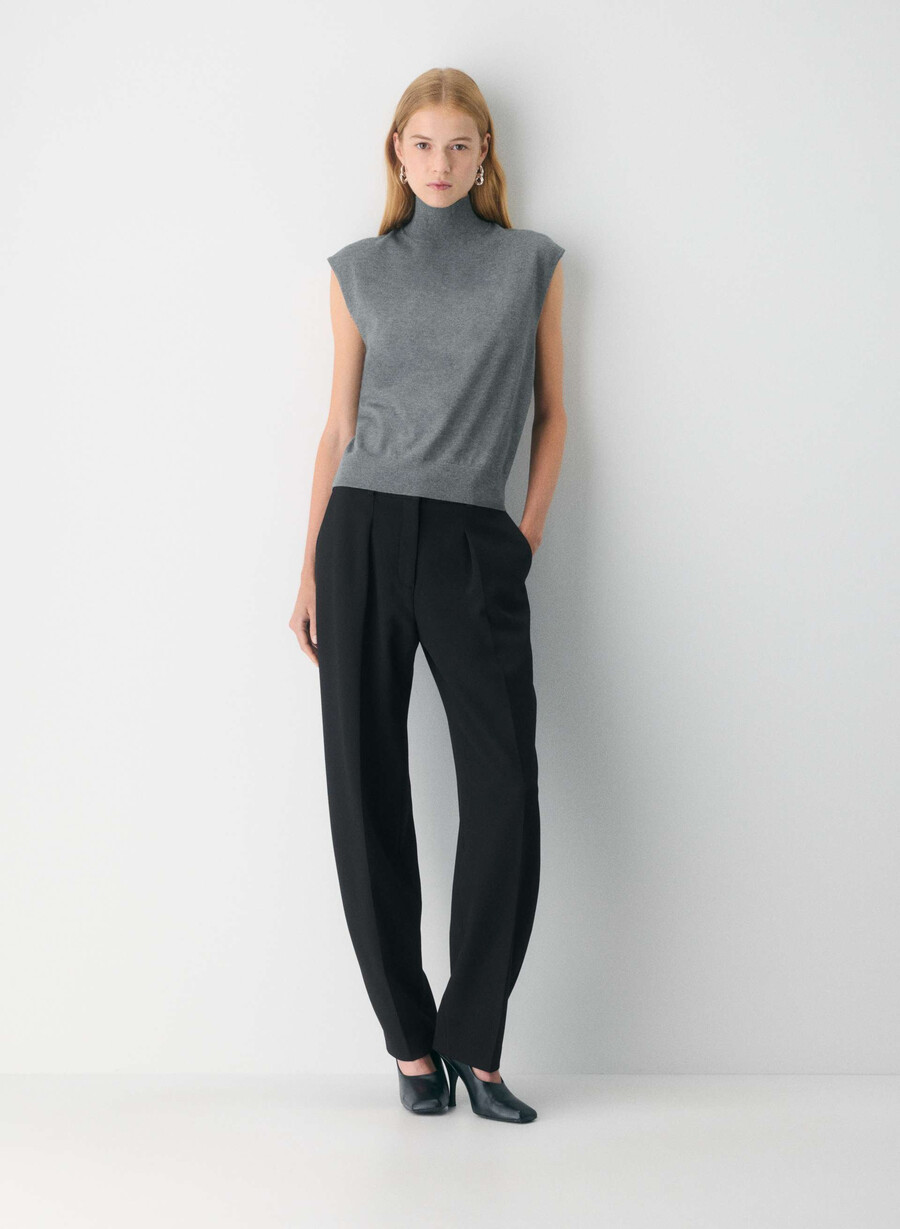 montrose sweater vest heather dark grey