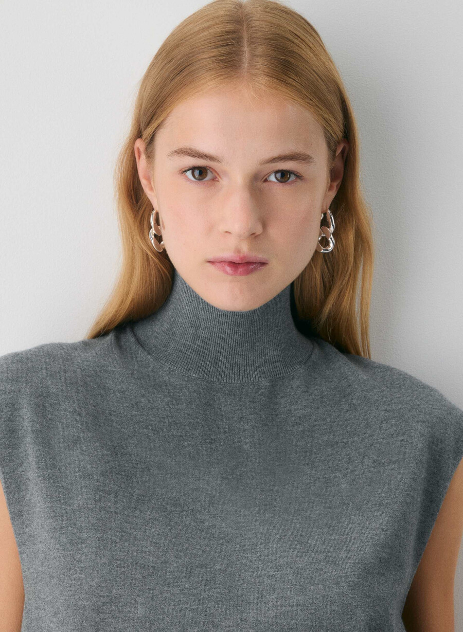 montrose sweater vest heather dark grey