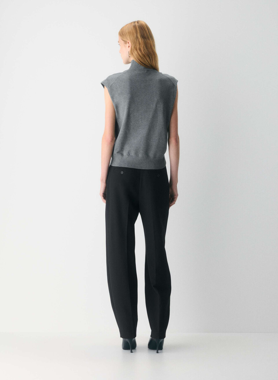 montrose sweater vest heather dark grey