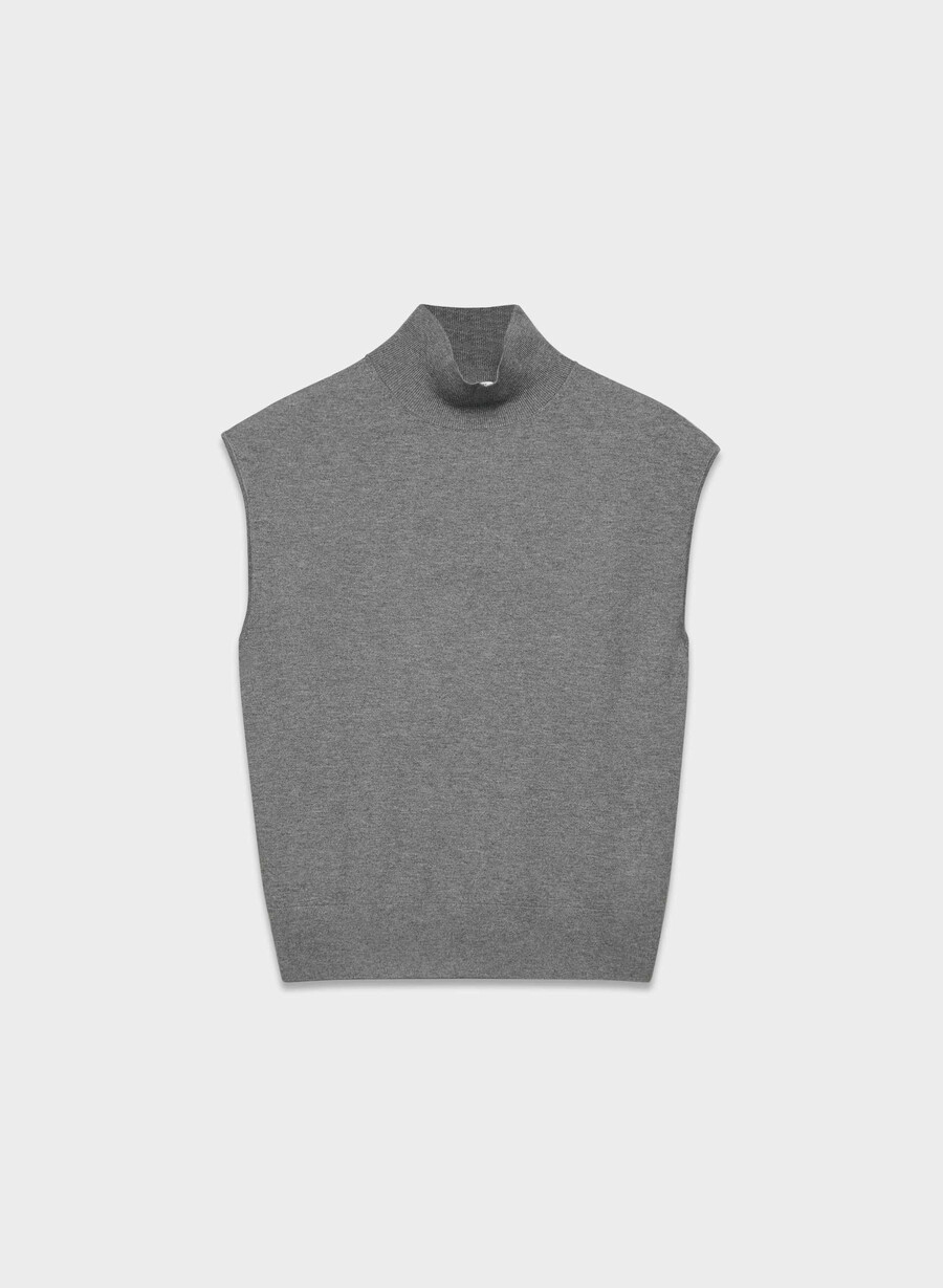 montrose sweater vest heather dark grey