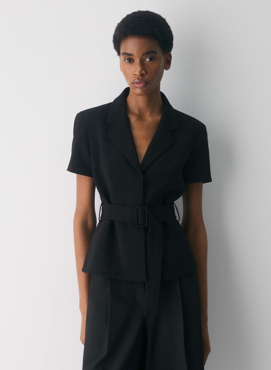 brynn jacket - sway crepe black