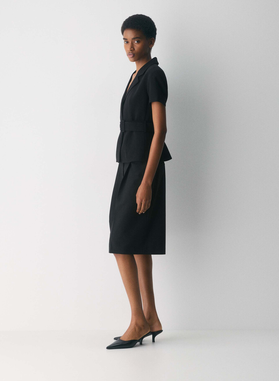brynn jacket - sway crepe black