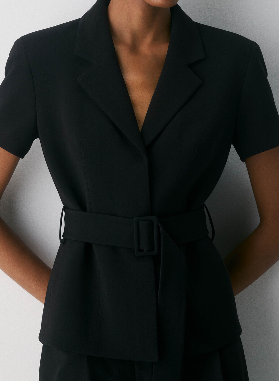 brynn jacket - sway crepe black