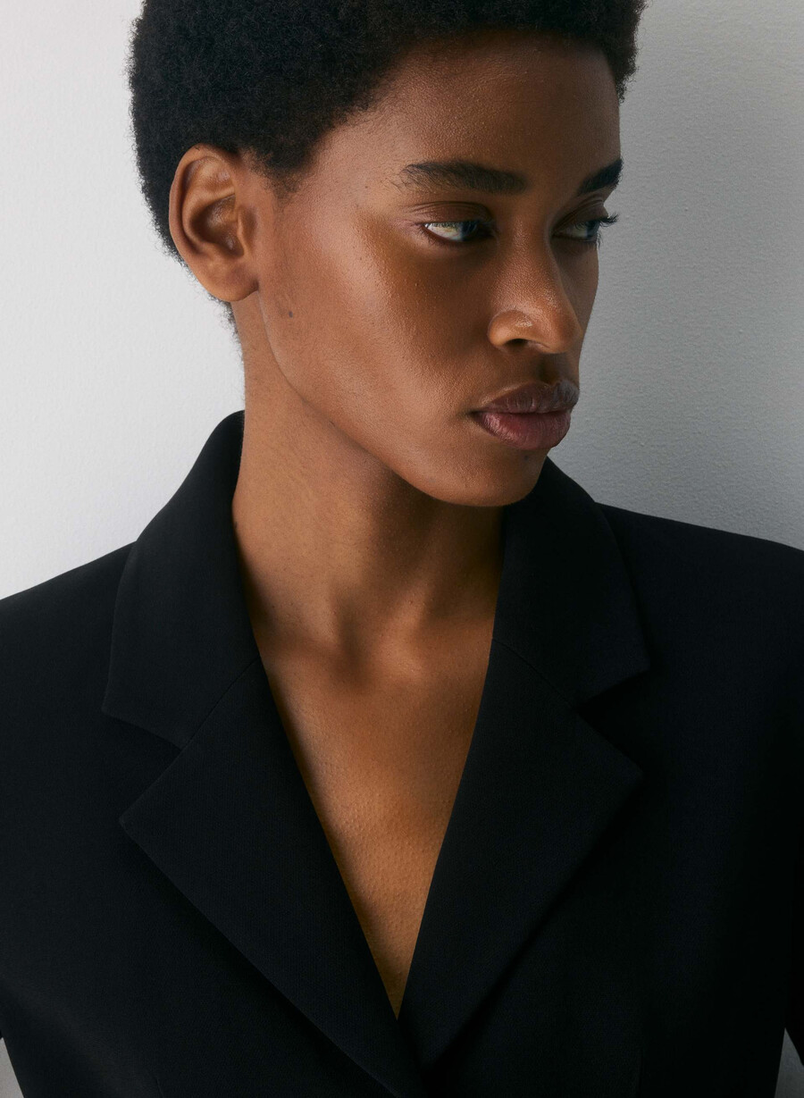 brynn jacket - sway crepe black