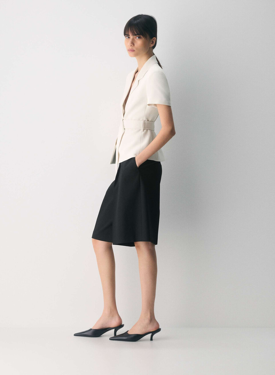 brynn jacket - sway crepe vintage white