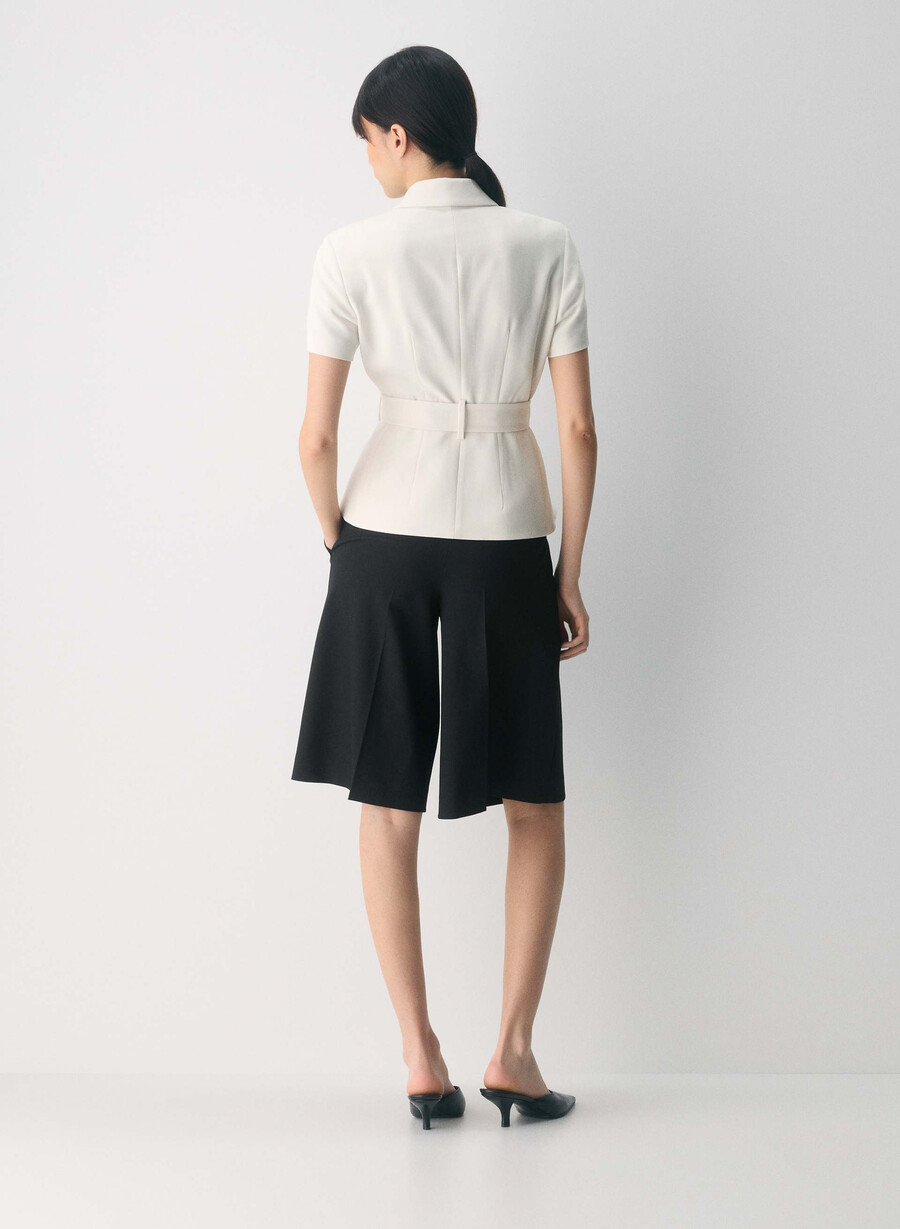 brynn jacket - sway crepe vintage white