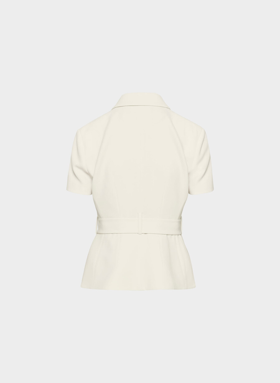 brynn jacket - sway crepe vintage white