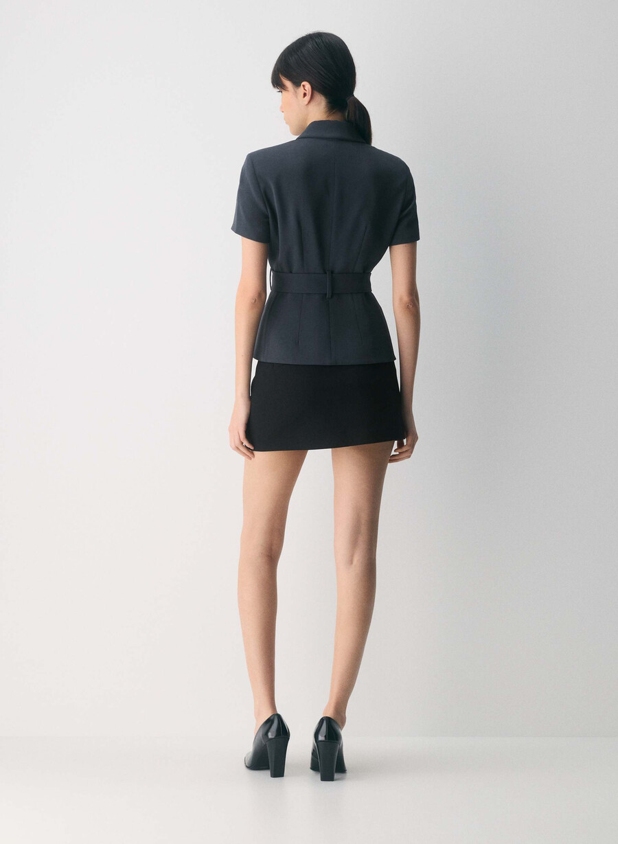 brynn jacket - sway crepe dark night navy