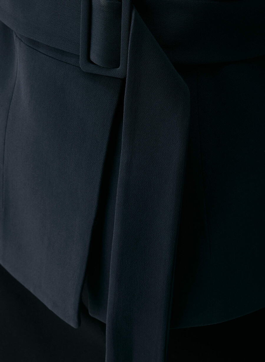brynn jacket - sway crepe dark night navy
