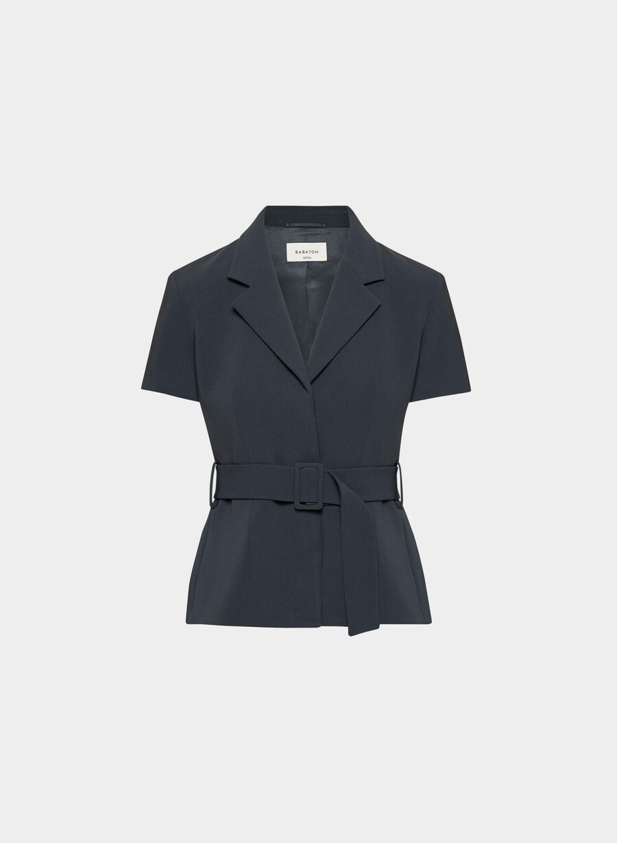brynn jacket - sway crepe dark night navy