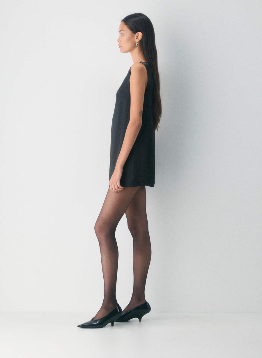 era satin dress cordovan